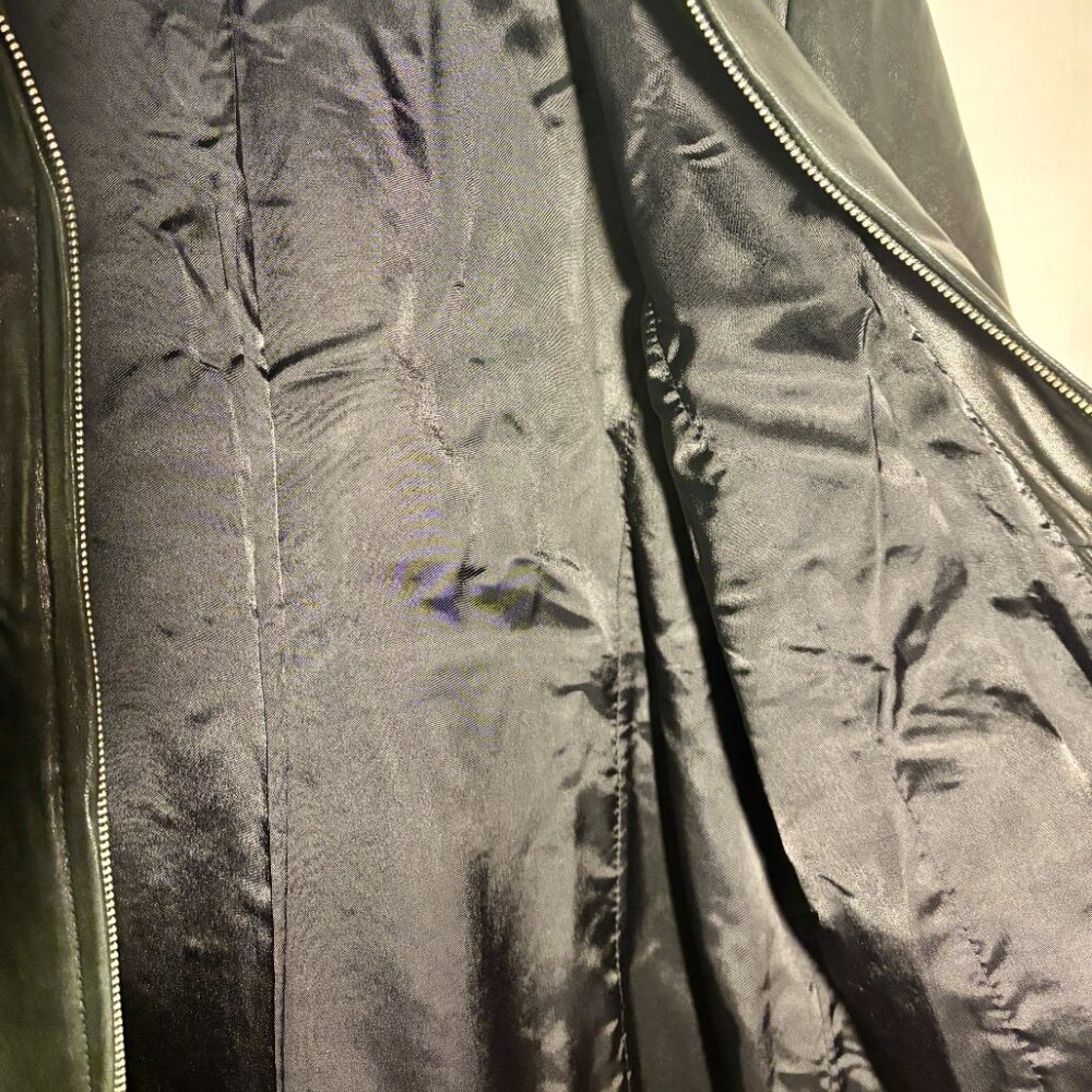 Vintage Banana Republic Leather Zip-Up Jacket - Picture 3 of 4